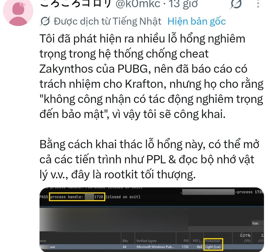 Game thủ quốc tế cũng đã lên tiếng tố cáo cách hành xử của Krafton và PUBG