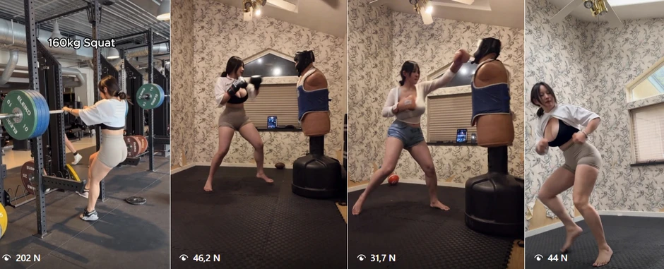 Hot girl Instagram nâng 230kg tạ, dân tình tranh luận sôi nổi