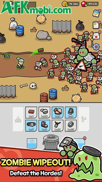 Junk Hero game nhập vai nhàn rỗi mở thùng rác nhận trang bị