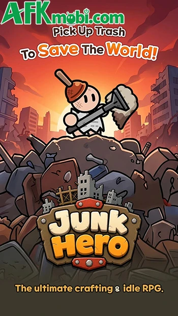 Junk Hero game nhập vai nhàn rỗi mở thùng rác nhận trang bị