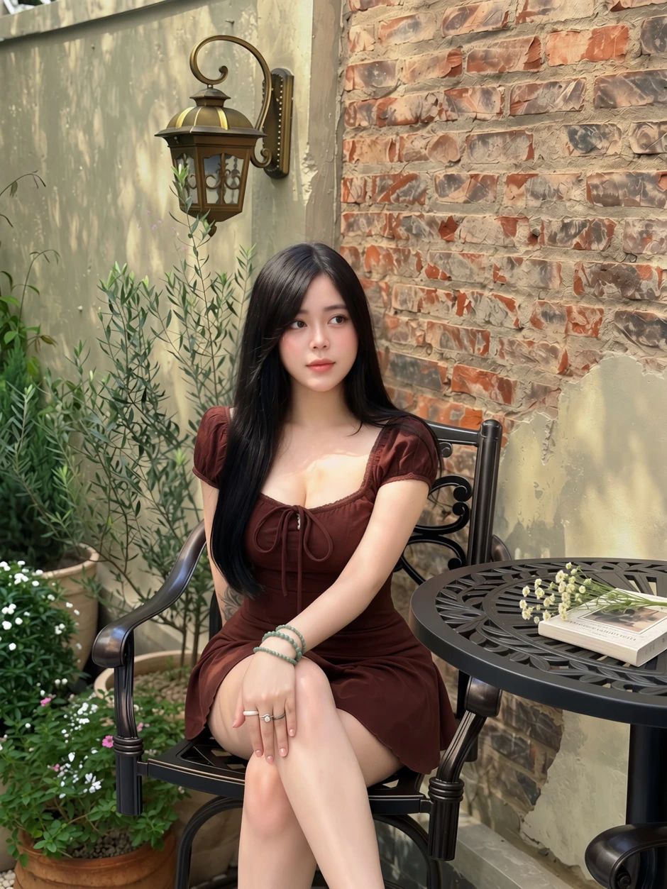 Không hóa Hằng Nga, hot girl Phương Anh Hoàng diện trang phục múa lân, thả dáng check-in phố Trung thu cùng dòng caption "suy"