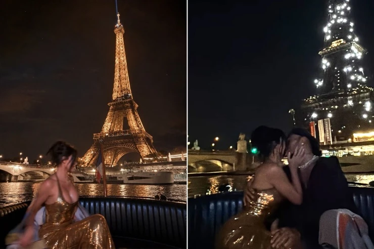 Kim Kardashian và bạn trai tình tứ trên sông Seine Kim Kardashian và bạn trai tình tứ trên sông Seine