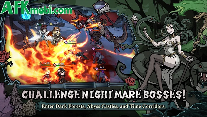 League of Grimm: Idle RPG game đấu tướng chiến thuật rảnh tay