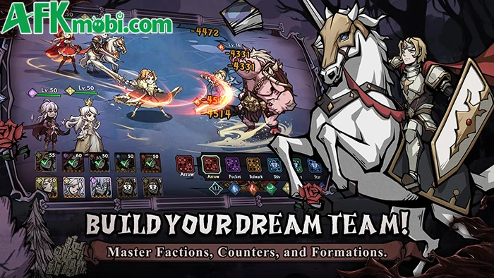 League of Grimm: Idle RPG game đấu tướng chiến thuật rảnh tay