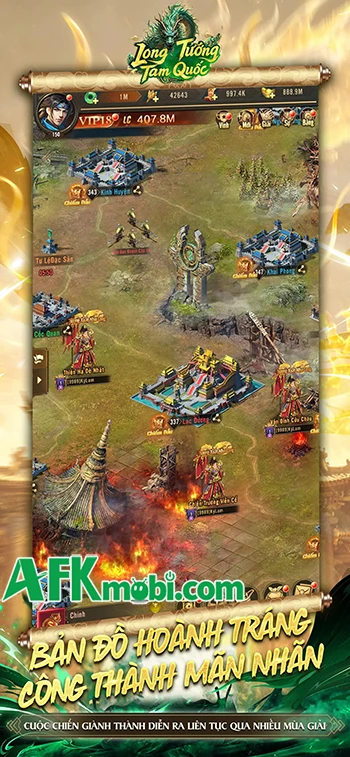 Long Tướng Tam Quốc game chiến thuật cập bến Việt Nam