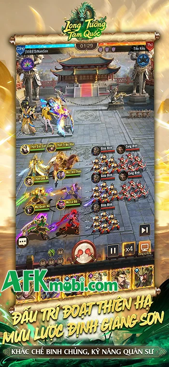 Long Tướng Tam Quốc game chiến thuật cập bến Việt Nam