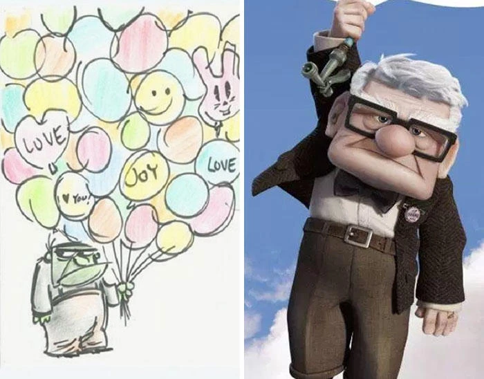 Những bản phác thảo gốc hé lộ diện mạo khác lạ của các nhân vật Disney đình đám