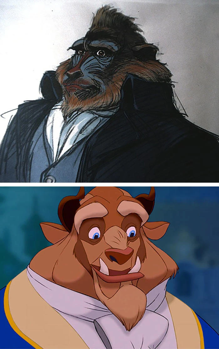 Những bản phác thảo gốc hé lộ diện mạo khác lạ của các nhân vật Disney đình đám