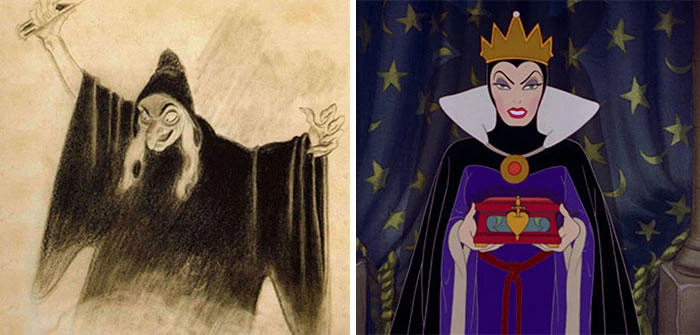 Những bản phác thảo gốc hé lộ diện mạo khác lạ của các nhân vật Disney đình đám
