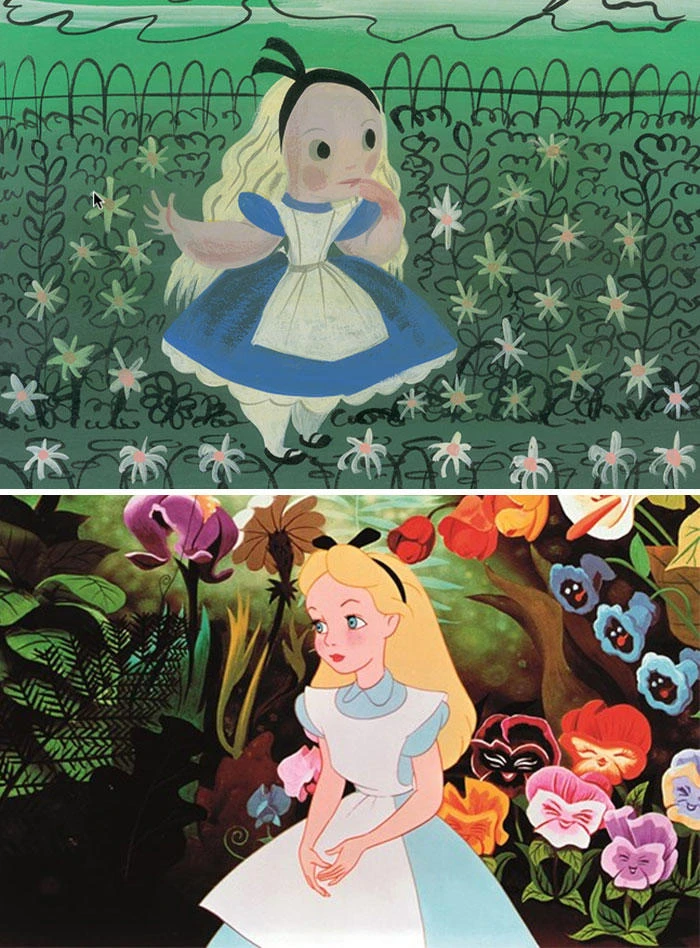 Những bản phác thảo gốc hé lộ diện mạo khác lạ của các nhân vật Disney đình đám