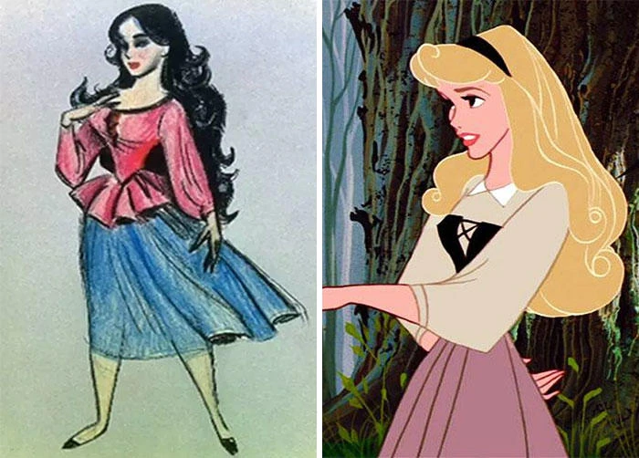 Những bản phác thảo gốc hé lộ diện mạo khác lạ của các nhân vật Disney đình đám