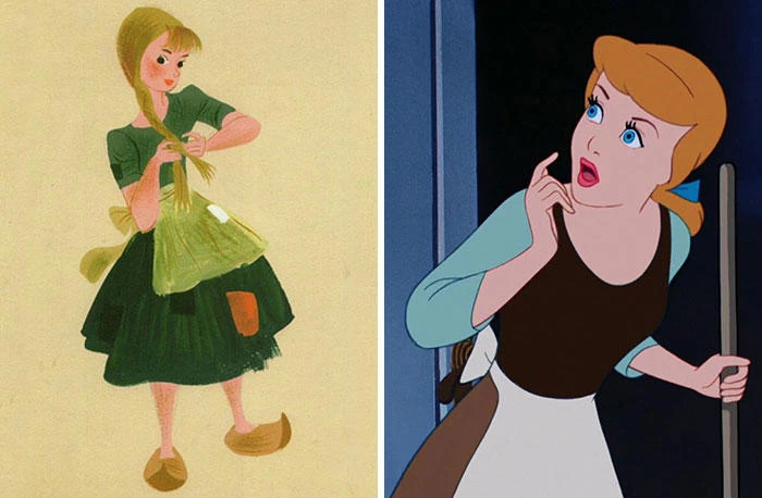Những bản phác thảo gốc hé lộ diện mạo khác lạ của các nhân vật Disney đình đám