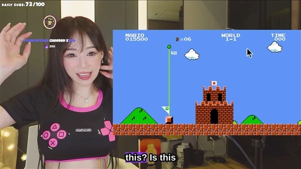 Nữ streamer phát sóng chơi Super Mario Bros bằng tay cầm có "1-0-2", người xem tranh cãi màn khoe thân biến tướng