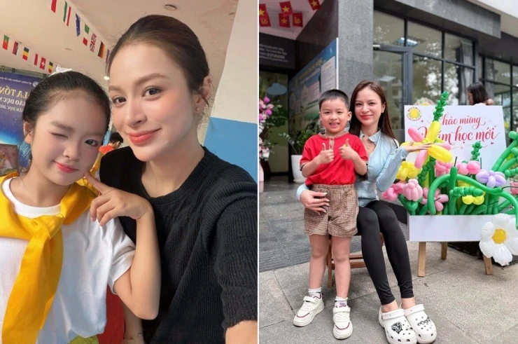 Sao Việt nô nức đưa con đi khai giảng năm học mới Sao Việt nô nức đưa con đi khai giảng năm học mới