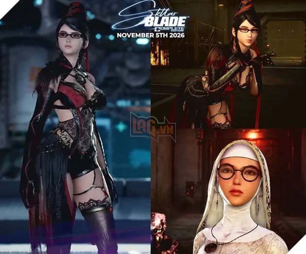 Stellar Blade hé lộ loạt trang phục Bayonetta trong trailer mới