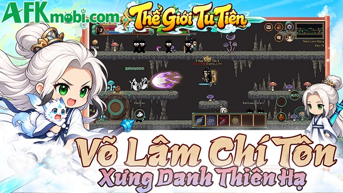 Thế Giới Tu Tiên game MMORPG 2D cổ điển đến từ các Dev Việt