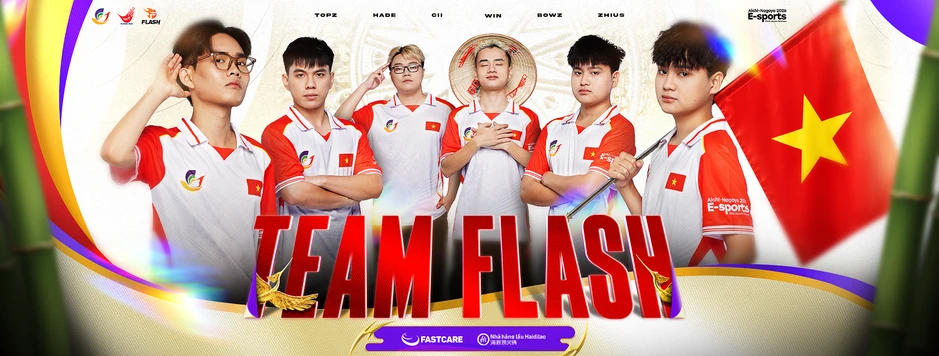 Toàn cảnh Lễ ra quân ASIAD 2026: Dấu ấn “Chớp Cam” trong màu áo Đội tuyển Quốc gia Thể thao điện tử Việt Nam