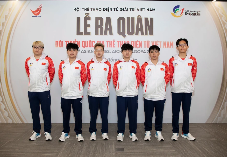 Toàn cảnh Lễ ra quân ASIAD 2026: Dấu ấn “Chớp Cam” trong màu áo Đội tuyển Quốc gia Thể thao điện tử Việt Nam