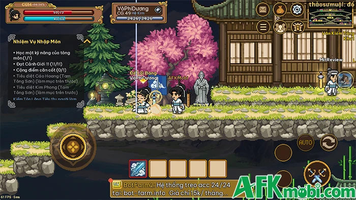 Trải nghiệm Thế Giới Tu Tiên - Một MMORPG cày cuốc dành cho dân thích tu tiên