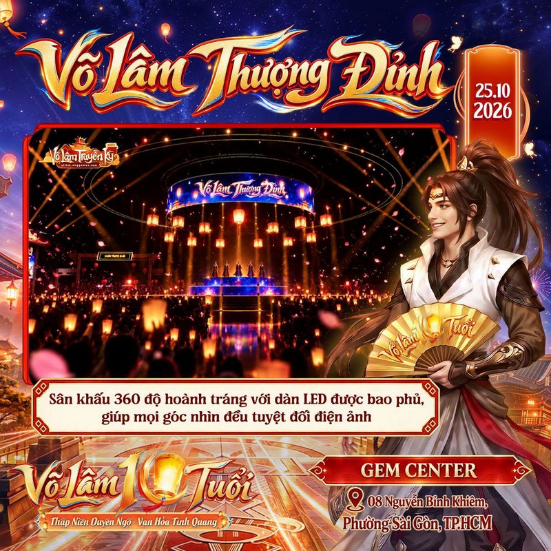 Cộng đồng Võ Lâm Truyền Kỳ Mobile rộn ràng trước thềm đại tiệc sinh nhật 10 tuổi Võ Lâm Thượng Đỉnh