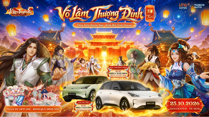 Cộng đồng Võ Lâm Truyền Kỳ Mobile rộn ràng trước thềm đại tiệc sinh nhật 10 tuổi Võ Lâm Thượng Đỉnh