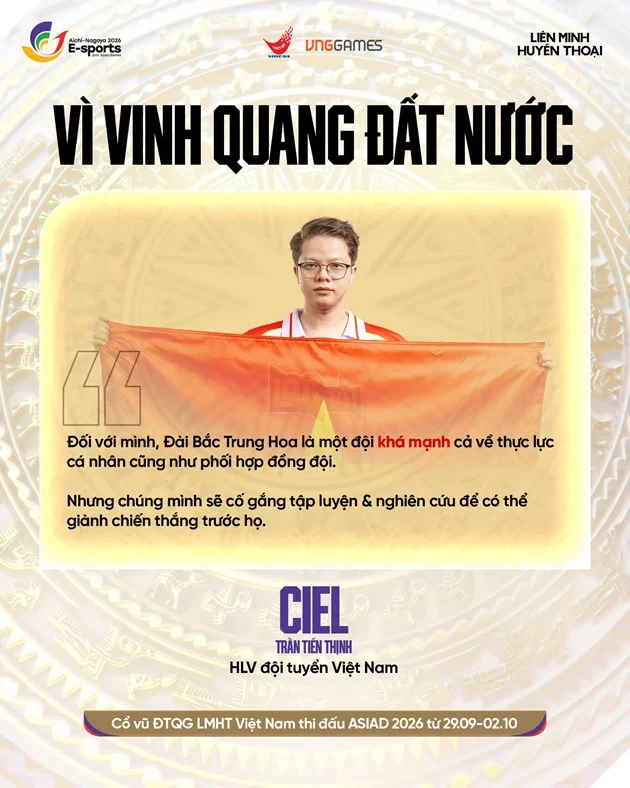 ASIAD 20: HLV Đội Tuyển Quốc Gia LMHT Việt Nam Tin Vào Khả Năng Đoạt Huy Chương Bạc ASIAD 20: HLV Đội Tuyển Quốc Gia LMHT Việt Nam Tin Vào Khả Năng Đoạt Huy Chương Bạc