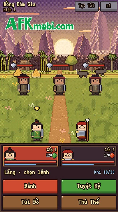 Cờ Lau Vạn Thắng: Loạn 12 Sứ Quân game RPG Pixel đưa game thủ trở về thời kỳ loạn thế