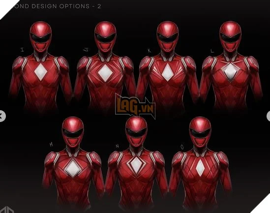 Concept art Power Rangers của Netflix được công bố, hé lộ nữ Red Ranger