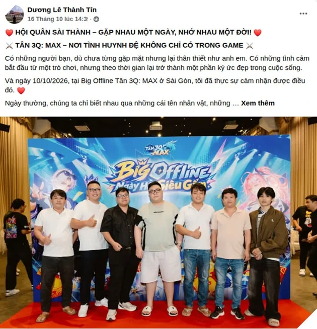 Cộng Đồng Tân 3Q: MAX “Xôm” Từ Online Đến Offline, Game Thủ Chống Nạng Vẫn Quyết Tâm Đi Hội Ngộ