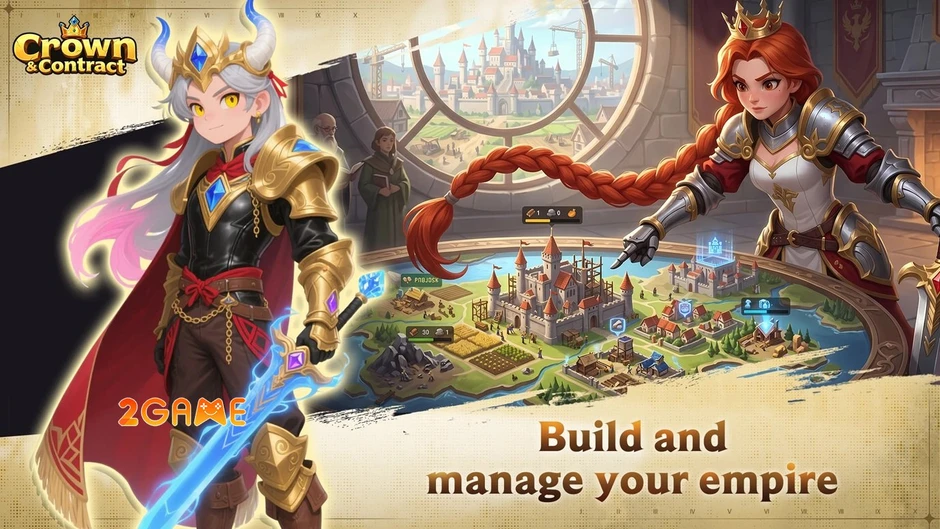 Crown And Contract - Sử dụng bộ óc chiến thuật tối thượng để giành ngai vàng Crown And Contract - Sử dụng bộ óc chiến thuật tối thượng để giành ngai vàng
