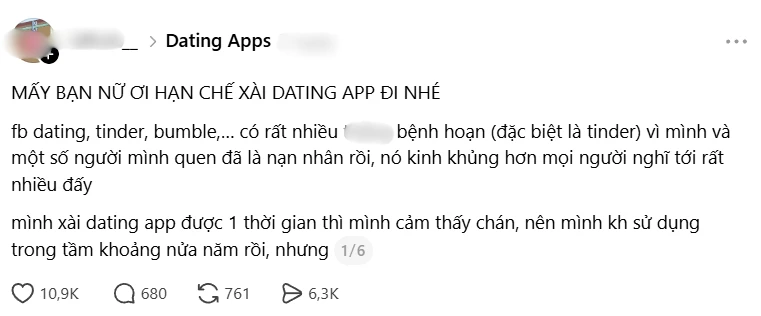 Cư dân mạng cảnh báo nguy cơ rùng rợn từ ứng dụng hẹn hò: Hình ảnh nhạy cảm của bản thân bị biến thành trò đùa trên các diễn đàn ngầm Cư dân mạng cảnh báo nguy cơ rùng rợn từ ứng dụng hẹn hò: Hình ảnh nhạy cảm của bản thân bị biến thành trò đùa trên các diễn đàn ngầm
