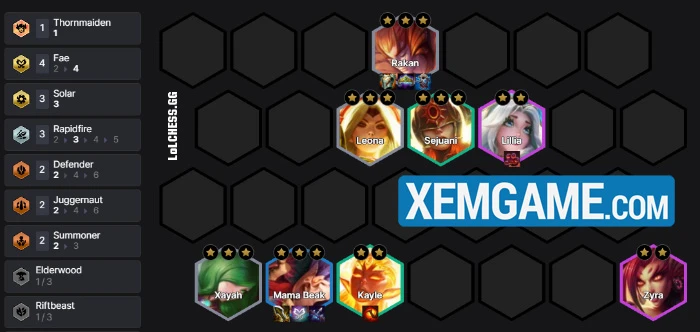 ĐTCL 18.5b: Tìm hiểu bài đấu Chim Mẹ Rakan reroll mới