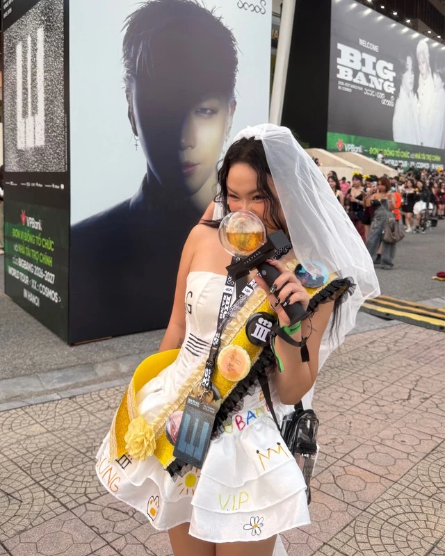 Fan Việt xinh như mộng mặc váy cưới được G-Dragon "thả tim": Chi phí chưa đến 2 triệu nhưng đầy ý nghĩa
