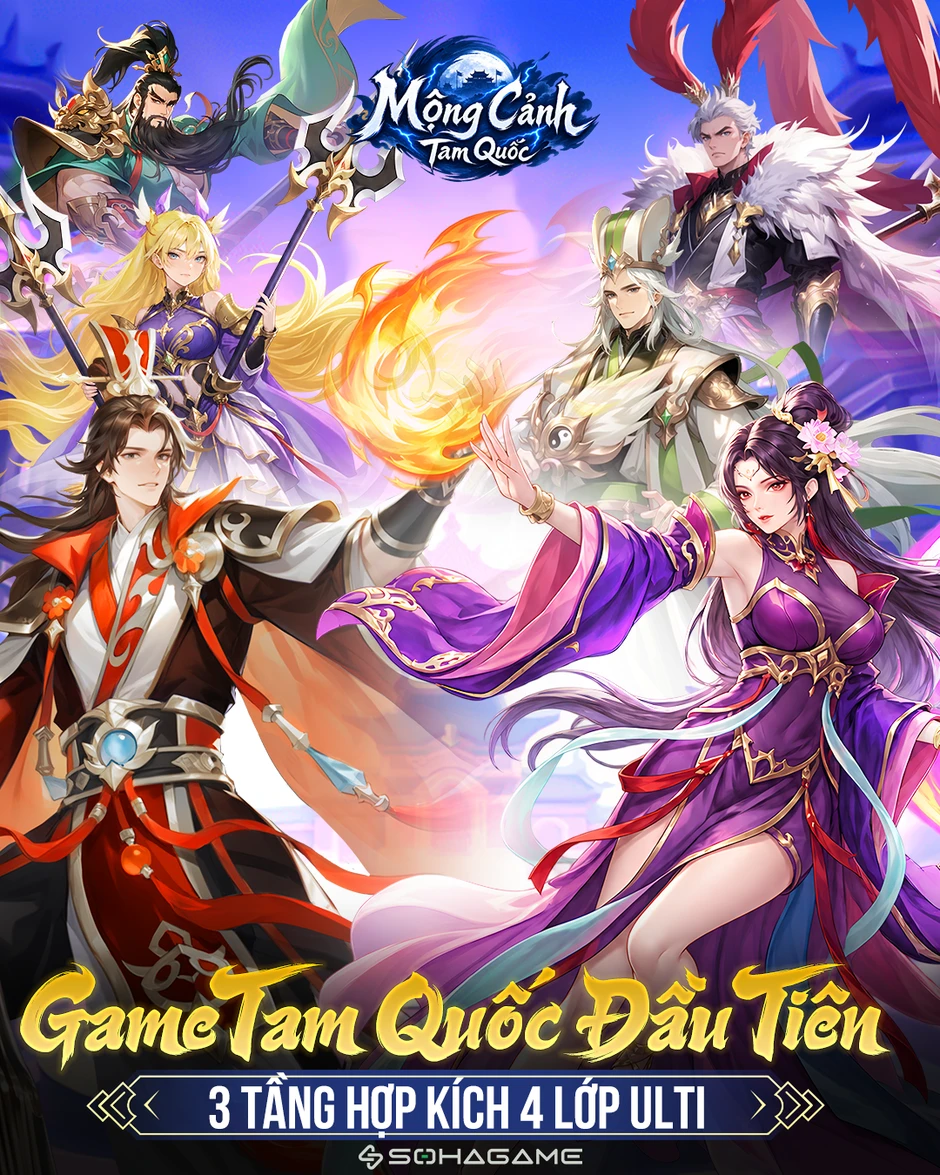 Game thẻ tướng Tam Quốc mới với tính năng "3 tầng hợp kích - 4 lớp ulti" chưa từng có Game thẻ tướng Tam Quốc mới với tính năng "3 tầng hợp kích - 4 lớp ulti" chưa từng có