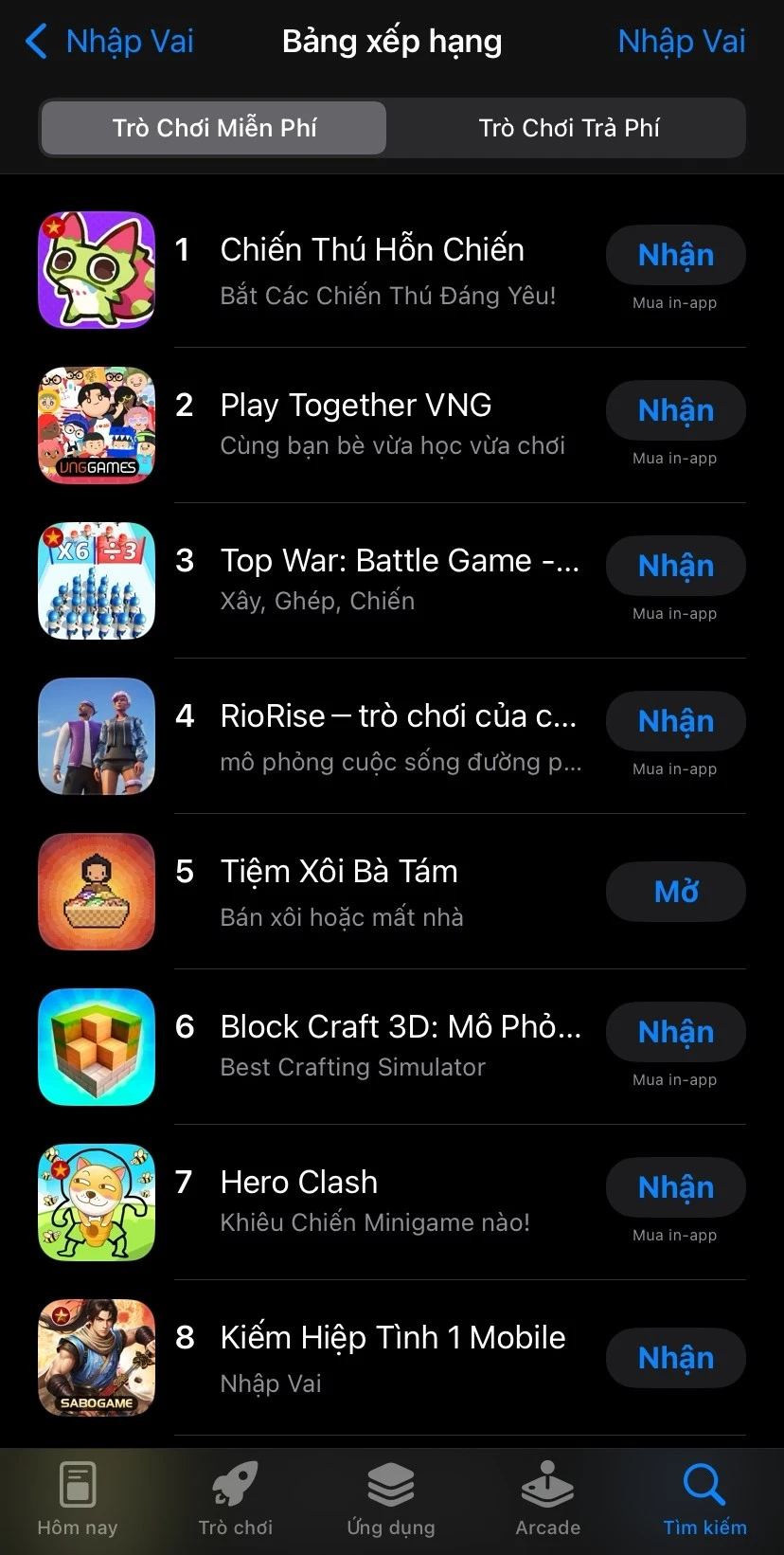Game Việt gây "bão" App Store: Bứt phá vào Top 5 bảng xếp hạng game nhập vai