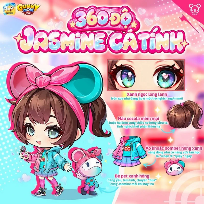 Gunny Mobi chính thức hợp tác Cosmos Bear, gây sốt cộng đồng Gunner với diện mạo cực đáng yêu