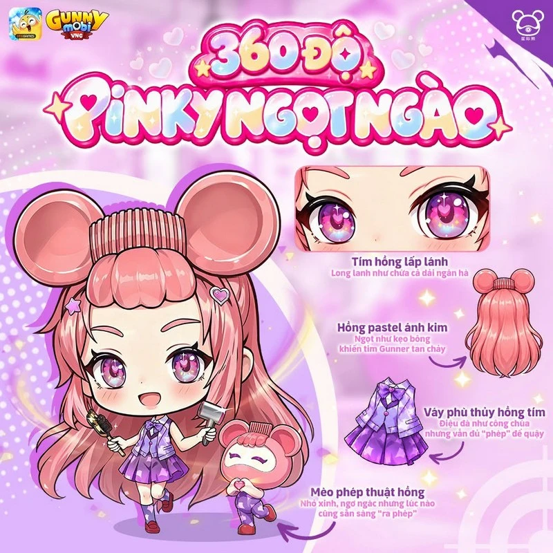 Gunny Mobi chính thức hợp tác Cosmos Bear, gây sốt cộng đồng Gunner với diện mạo cực đáng yêu