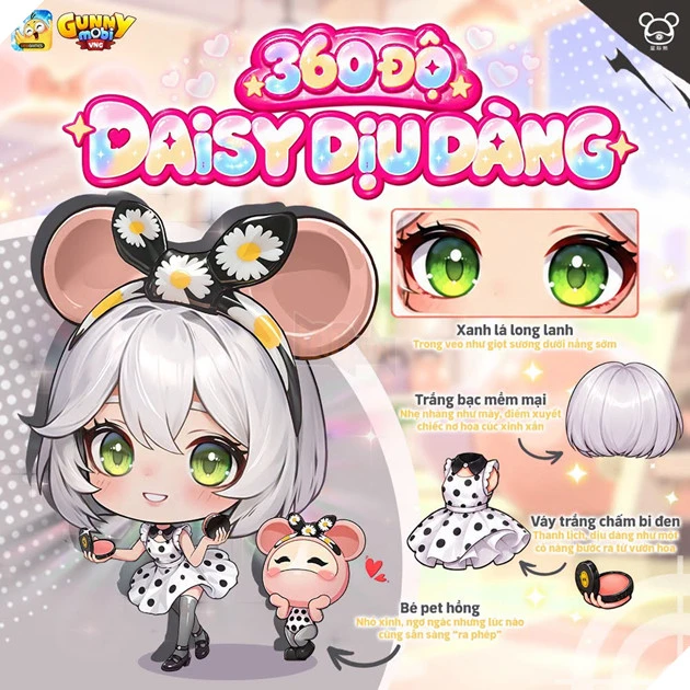 Gunny Mobi khuấy đảo cộng đồng Gunner với bộ tứ Cosmos Bear vừa xinh vừa cá tính