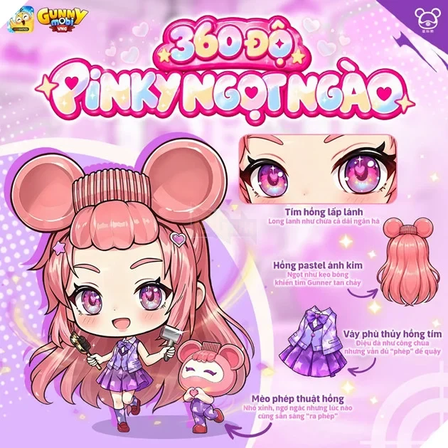 Gunny Mobi khuấy đảo cộng đồng Gunner với bộ tứ Cosmos Bear vừa xinh vừa cá tính