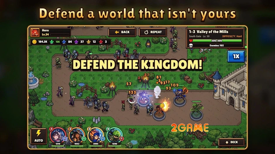 Isekai Defense - Trải nghiệm xuyên không nghẹt thở để giữ lại 1 HP cuối cùng