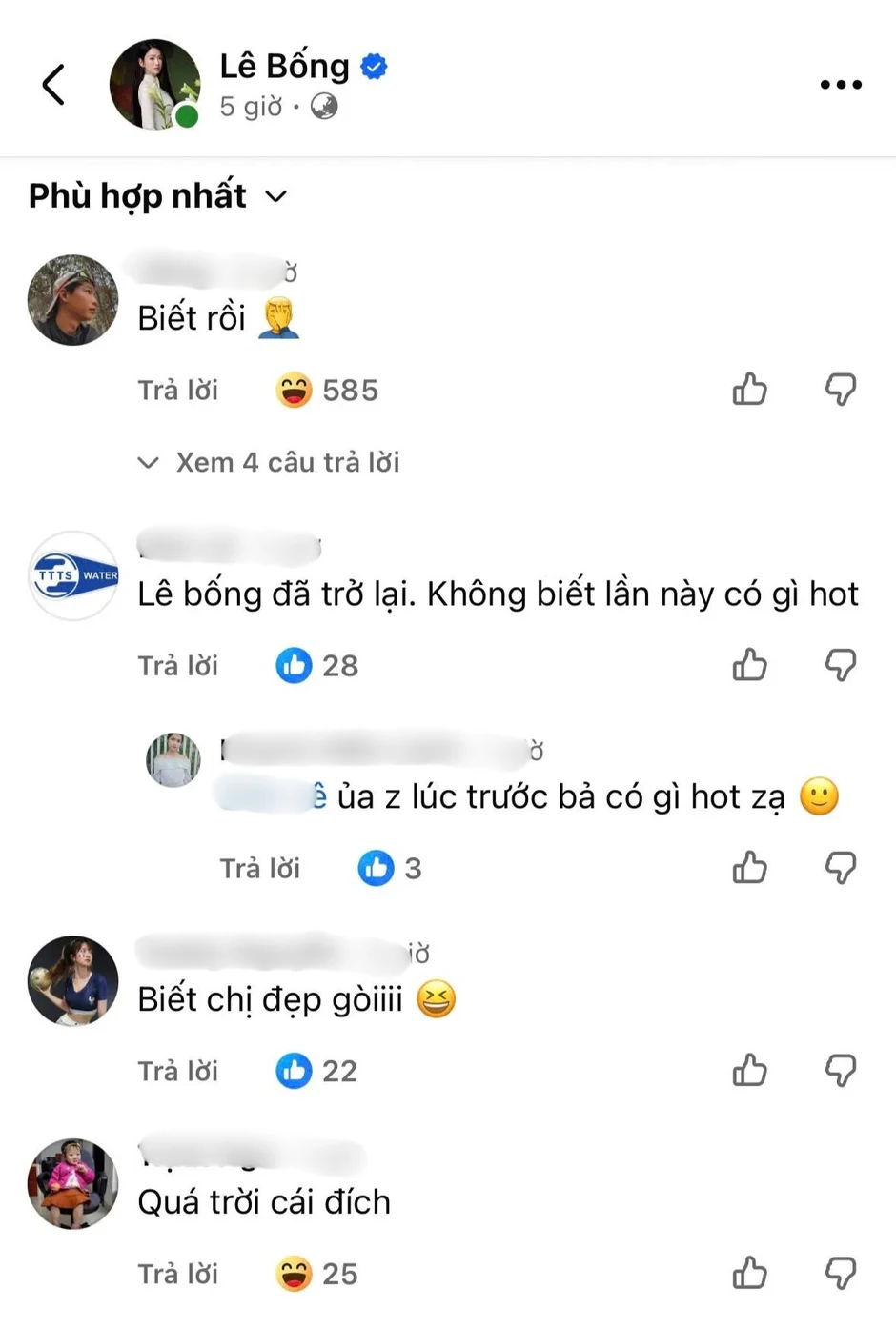 Lê Bống tức tốc âm thầm làm một việc ngay trong đêm