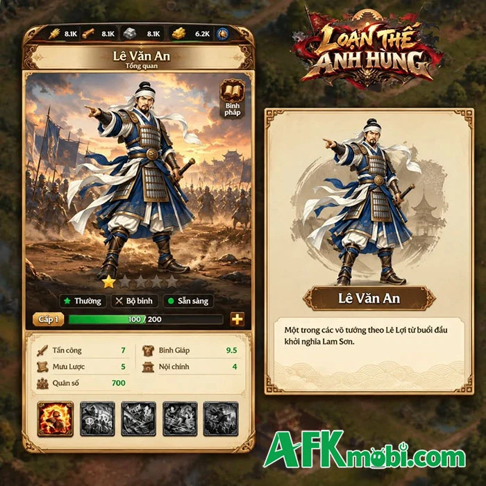 Loạn Thế Anh Hùng game SLG hoài cổ lấy cảm hứng từ cuộc khởi nghĩa Lam Sơn