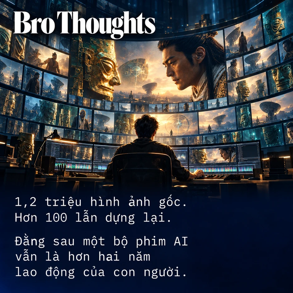 Phim AI chiếu rạp đầu tiên của Trung Quốc: Hơn 100 lần dựng hỏng, 2 năm chỉnh tay từng nét mặt mới hoàn thành