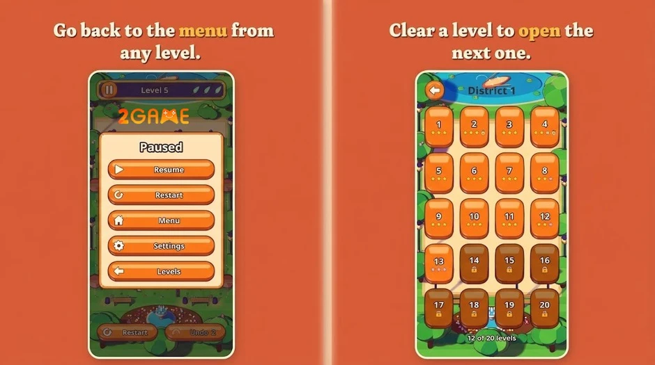 Pigeons Away: Rooftop Puzzle – Game giải đố chim bồ câu với 120 màn chơi