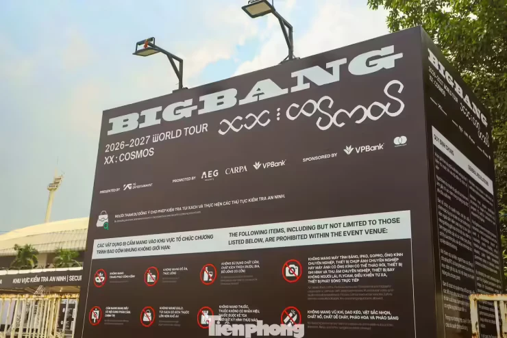 Sân Mỹ Đình trước giờ Big Bang và biển người đổ bộ