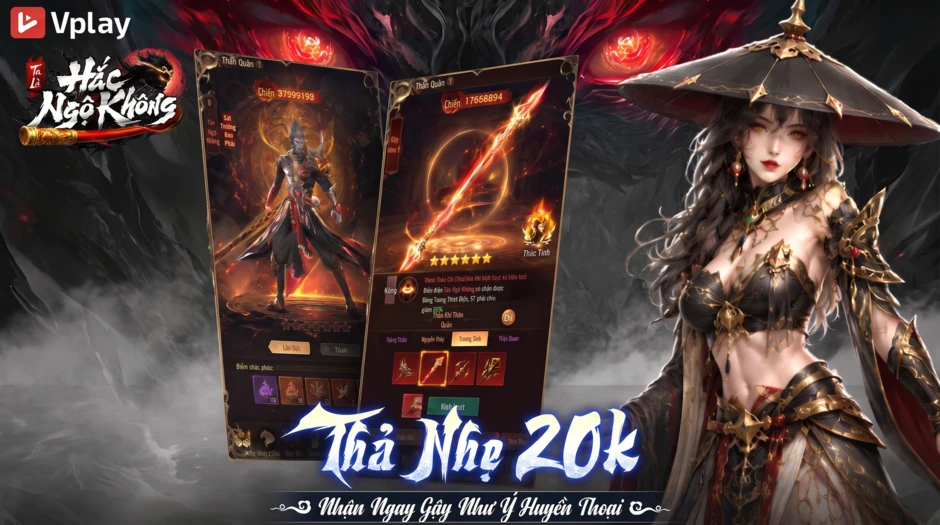 Siêu phẩm MMO Tây Du hắc ám “Ta Là Hắc Ngộ Không - Vplay” chính thức ra mắt 14/10/2026