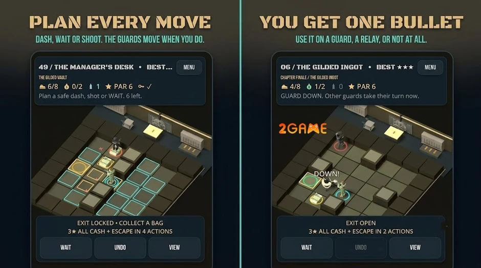 The One Bullet Job – Game giải đố cướp ngân hàng với thử thách chỉ một viên đạn The One Bullet Job – Game giải đố cướp ngân hàng với thử thách chỉ một viên đạn