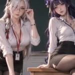 Cộng đồng mạng chia sẻ trend biến các hot girl game và anime thành “cô giáo” kenhtingame com thumb cong dong mang chia se trend bien cac hot girl game va anime thanh co giao baae1791554880007 940w