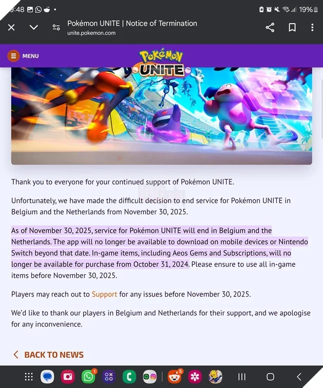 Thương Hiệu Game Pokemon MOBA Đình Đám Một Thời Sẽ Chính Thức Đóng Cửa Vào Năm 2027