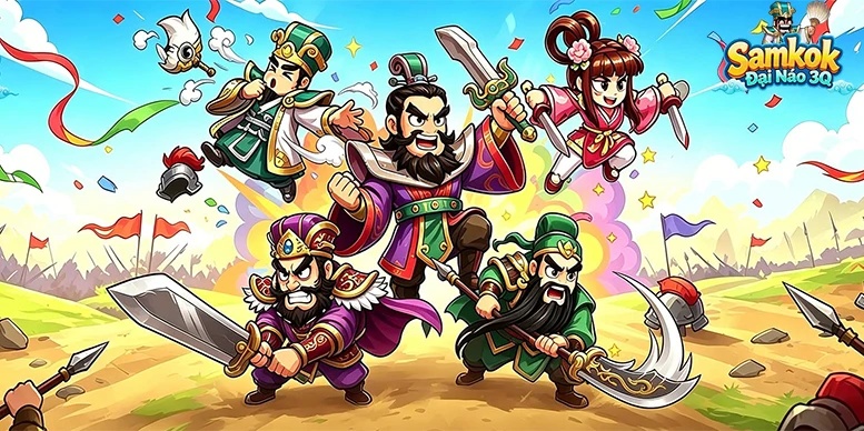 Tổng hợp gift code game Samkok: Đại Náo 3Q mới nhất trong tháng